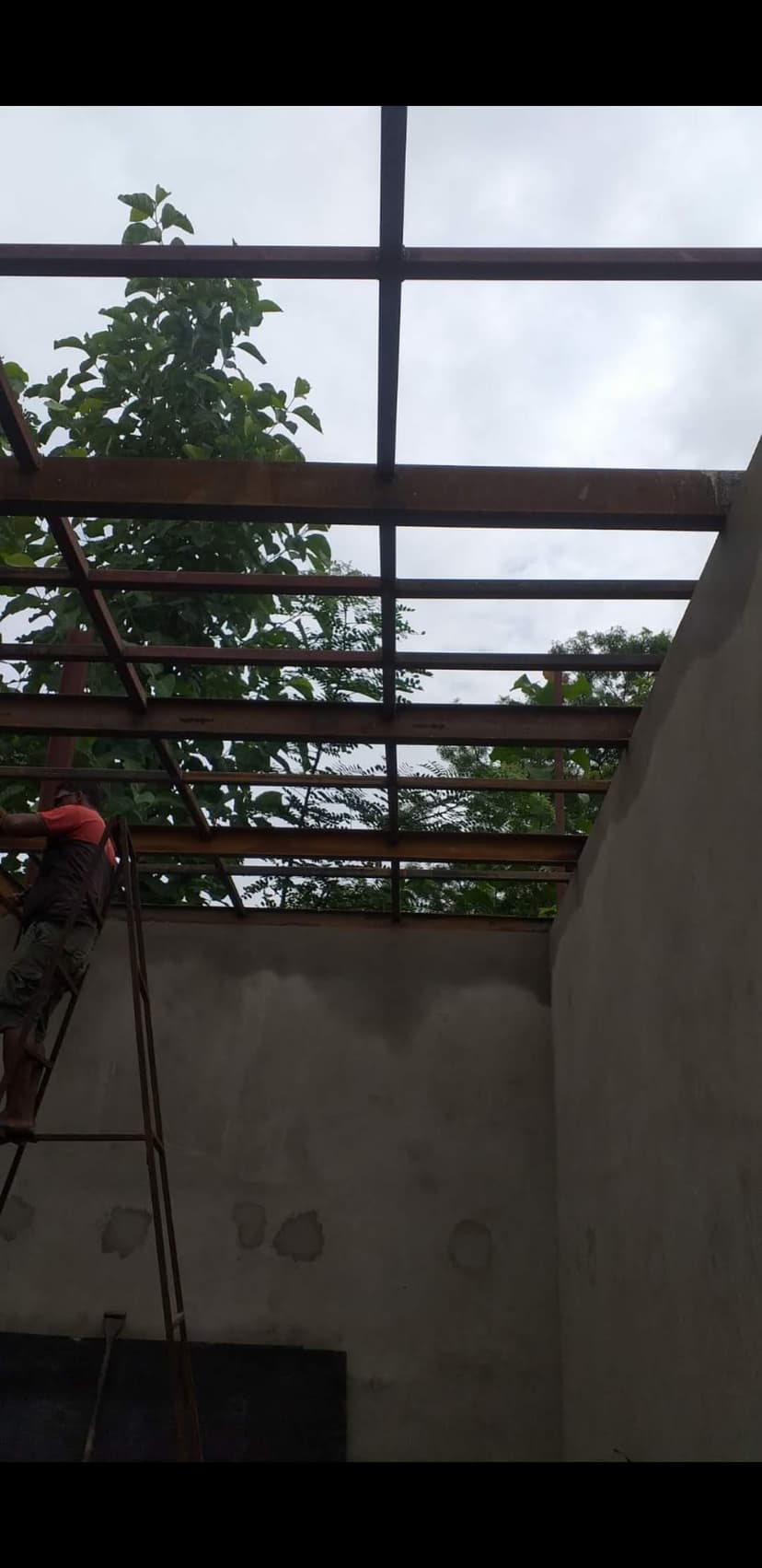 Steel work in progress